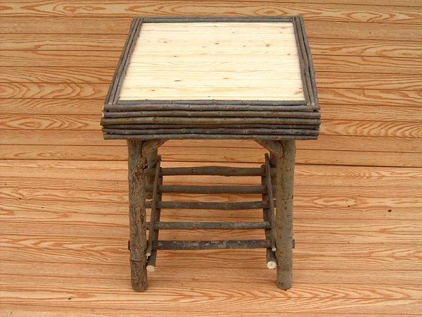 Item# 237-A,B - Elegant Slat Square Table