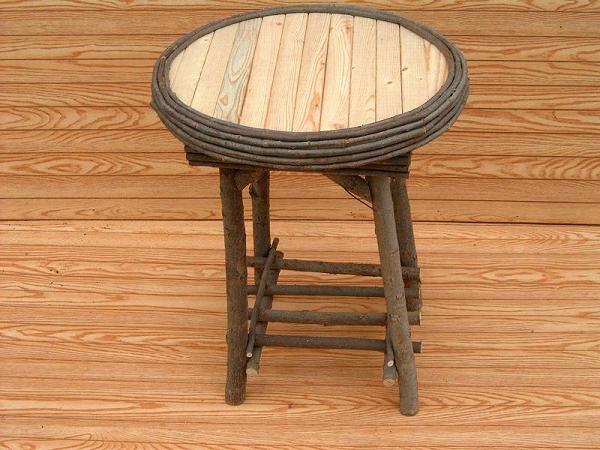 Item# 241-A,B -Elegant Slat Round Table