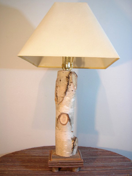 Item# 607  - Forest Moon Birch Lamp